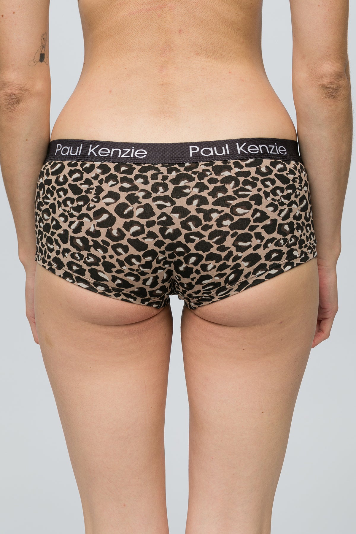 Desenli Kadın Boyshort Külot - Leopard