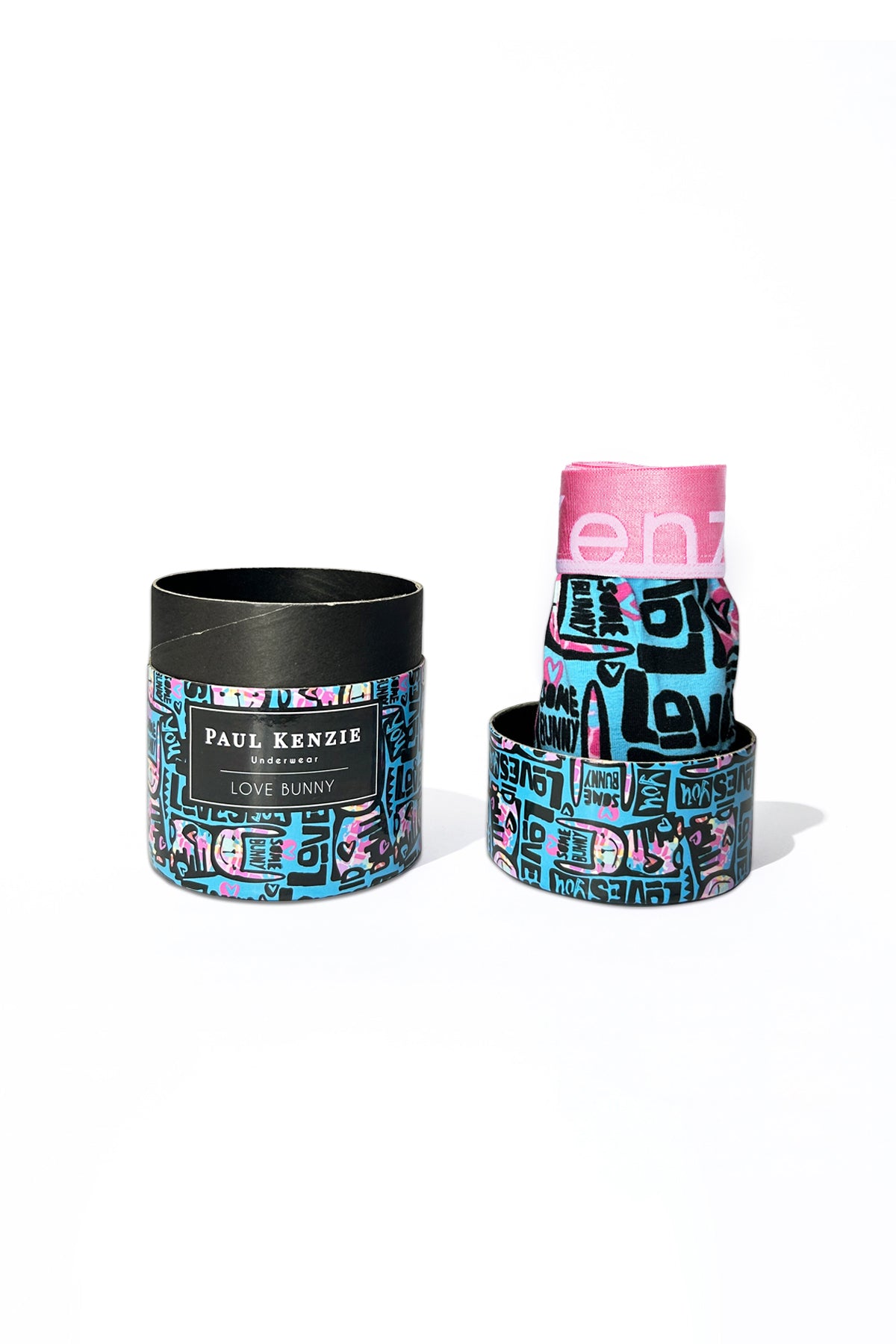 Desenli Kadın Boyshort Külot – Unique Effect – Love Bunny