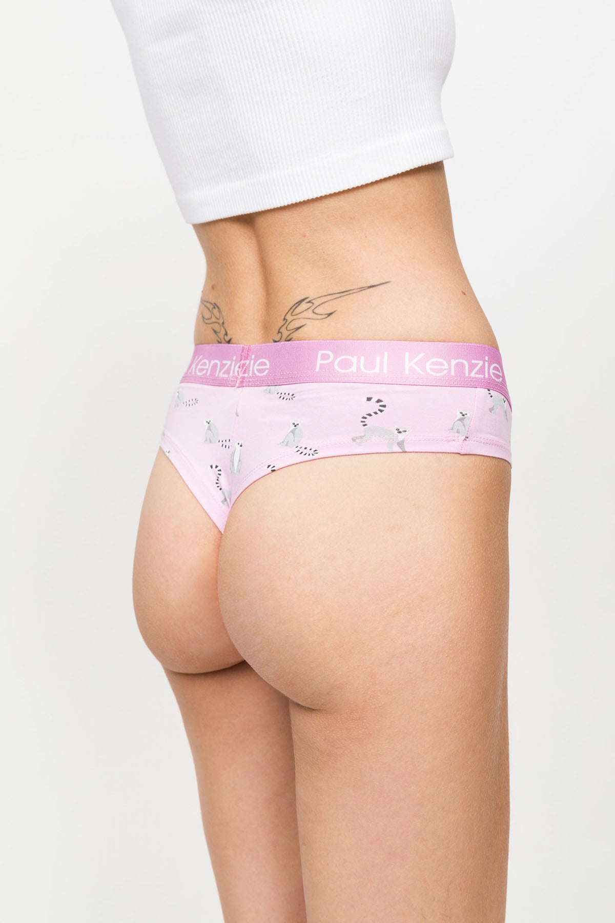 Desenli Kadın Cheeky Külot – Eco Characters – Lemur