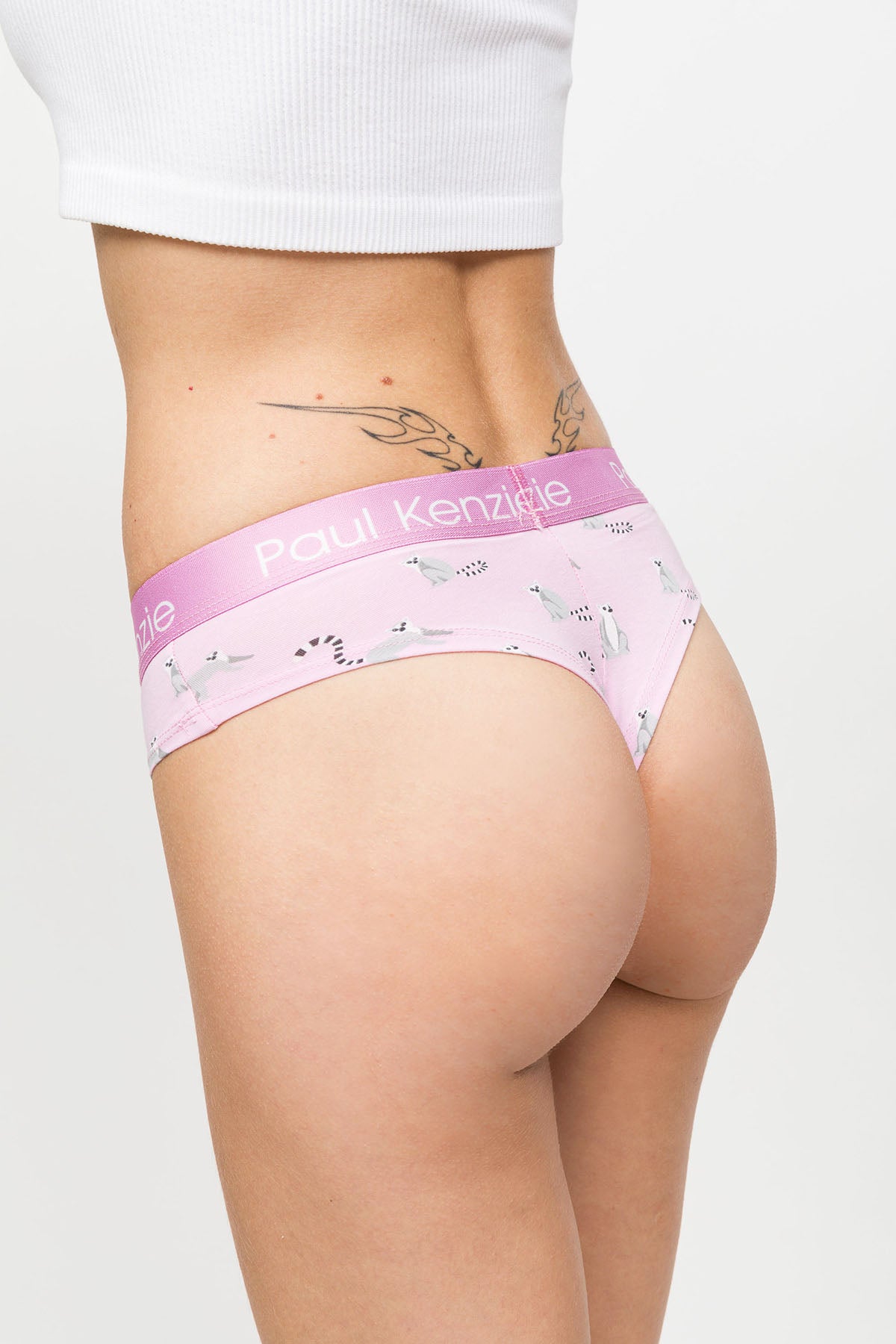 Desenli Kadın Cheeky Külot – Eco Characters – Lemur