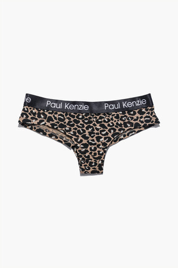 Desenli Kadın Cheeky Külot - Leopard