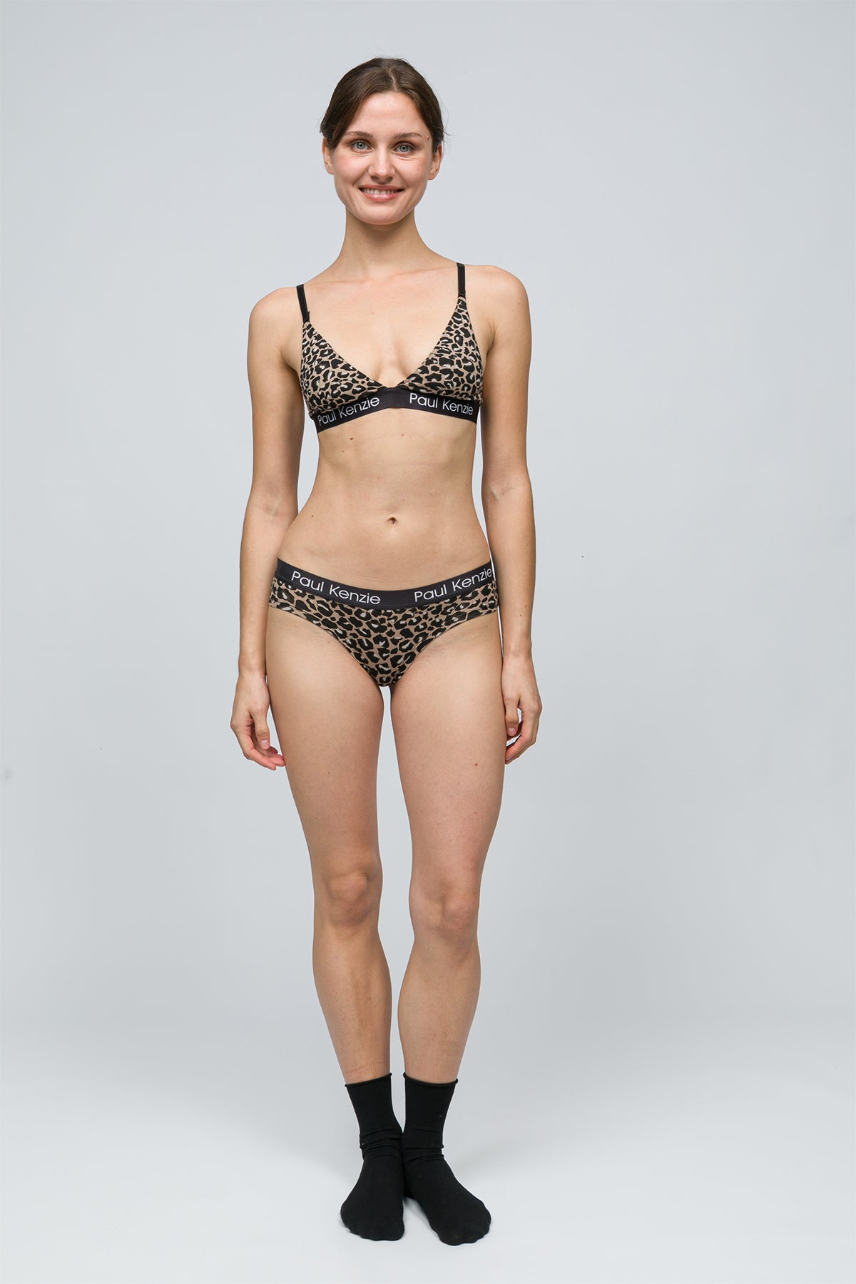 Desenli Kadın Cheeky Külot - Leopard