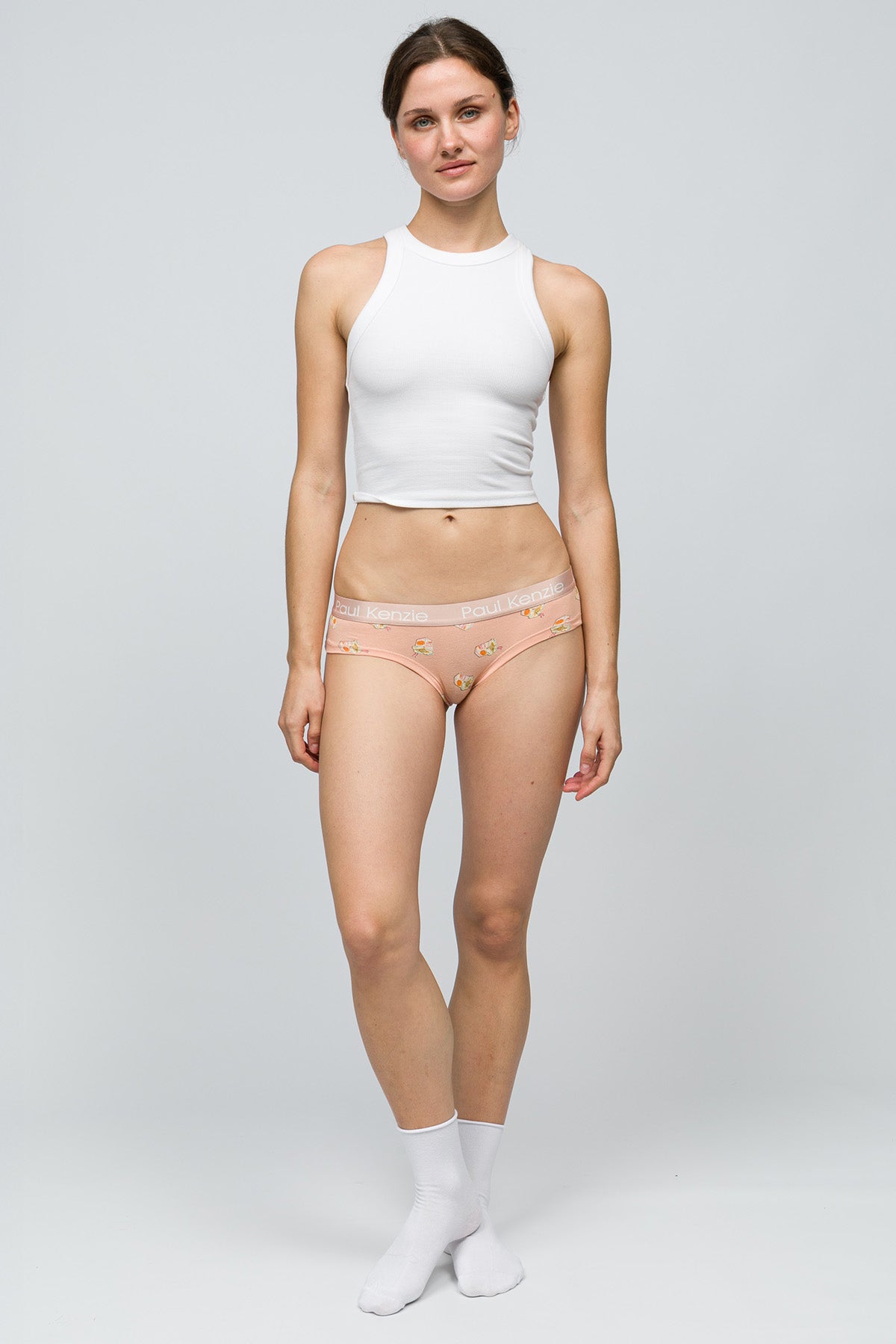 Desenli Kadın Cheeky Külot - Noodle