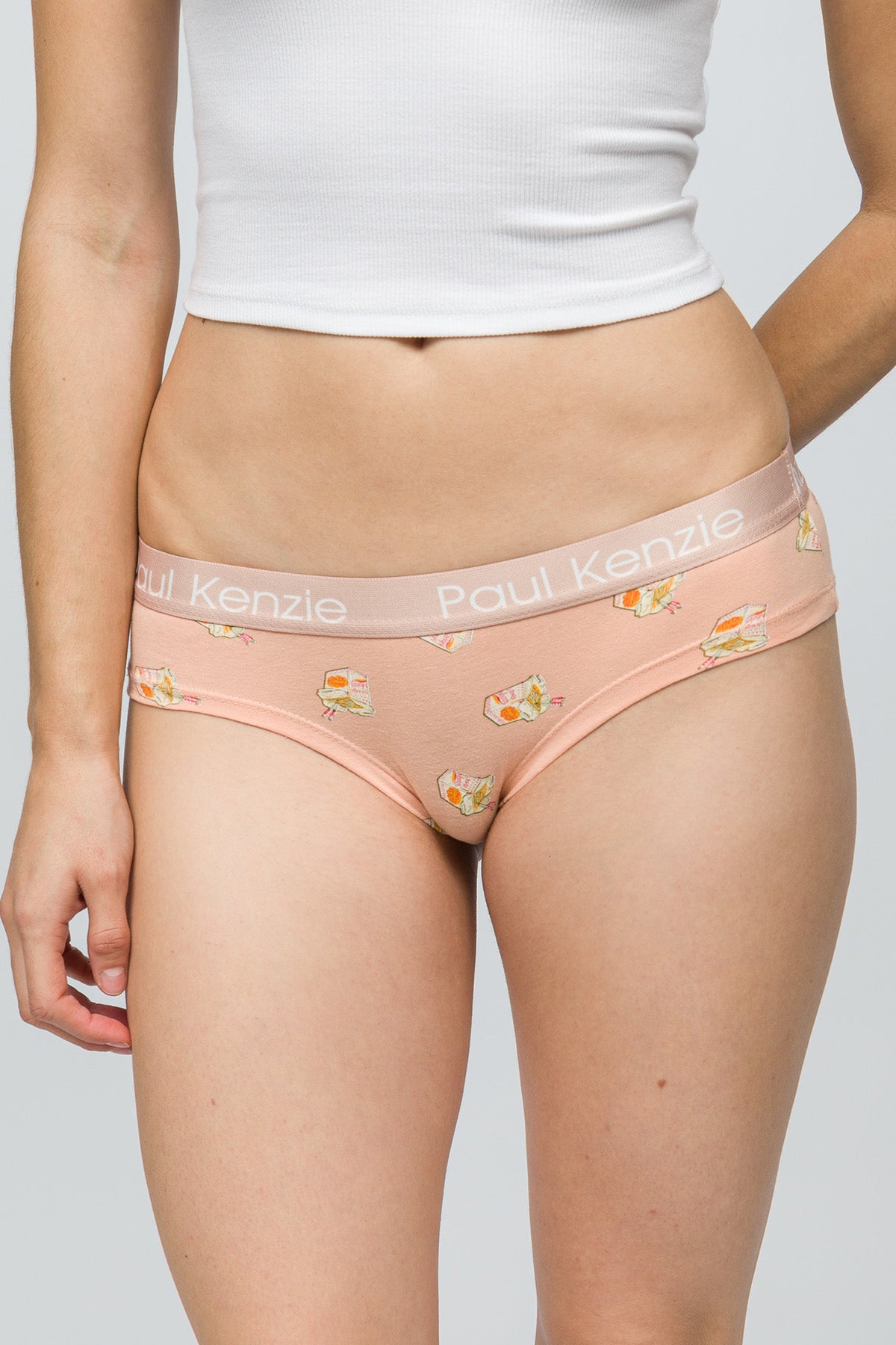 Desenli Kadın Cheeky Külot - Noodle