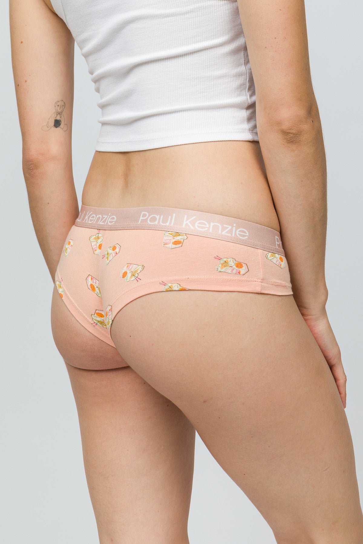 Desenli Kadın Cheeky Külot - Noodle