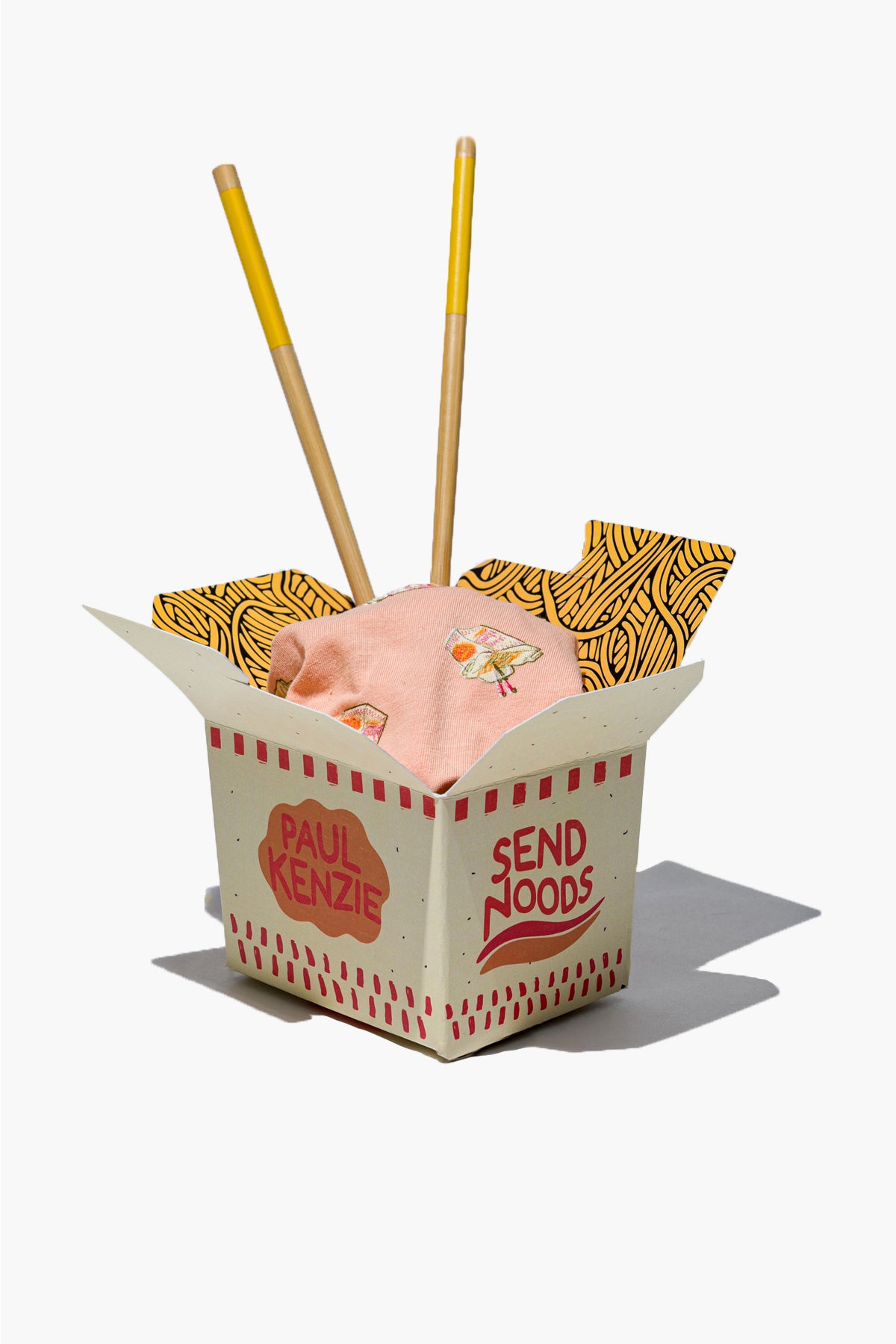 Desenli Kadın Cheeky Külot - Noodle