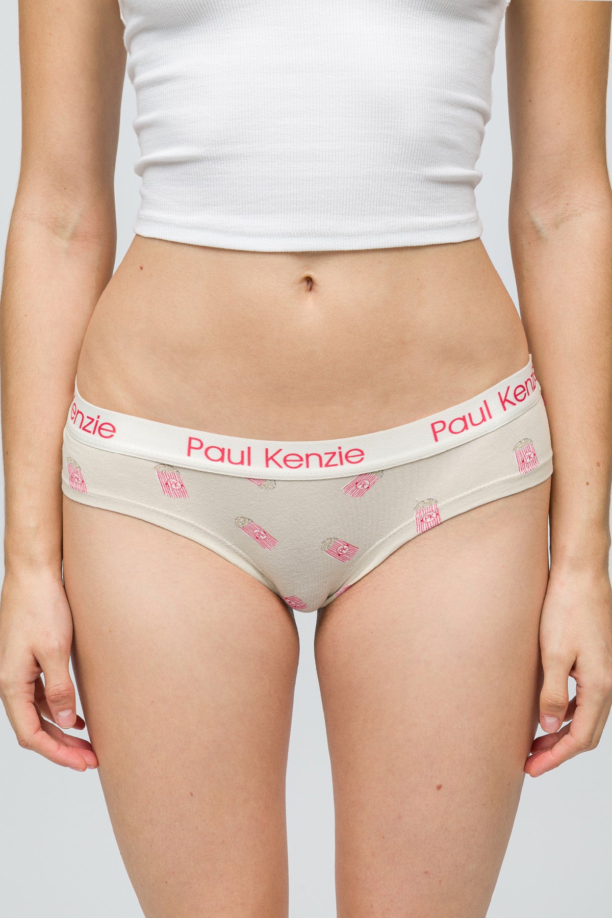 Desenli Kadın Cheeky Külot - Popcorn