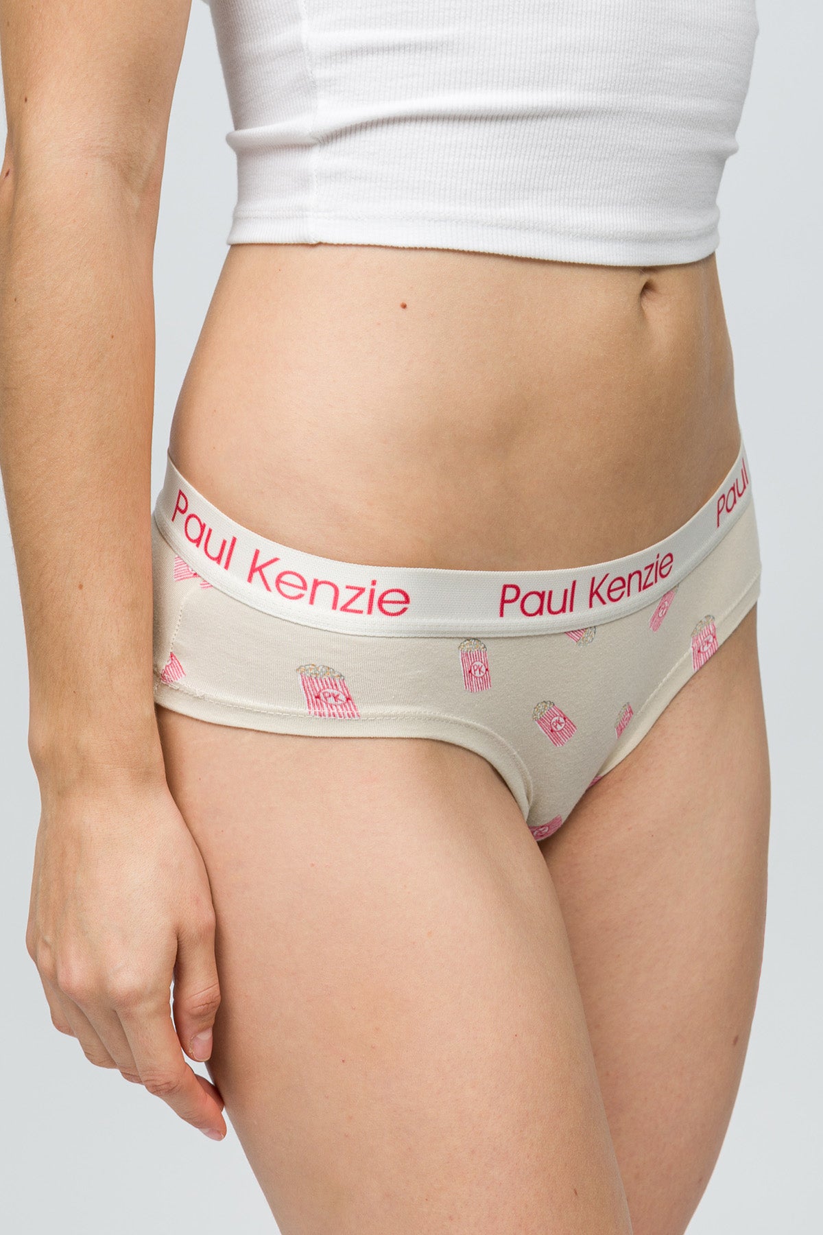 Desenli Kadın Cheeky Külot - Popcorn