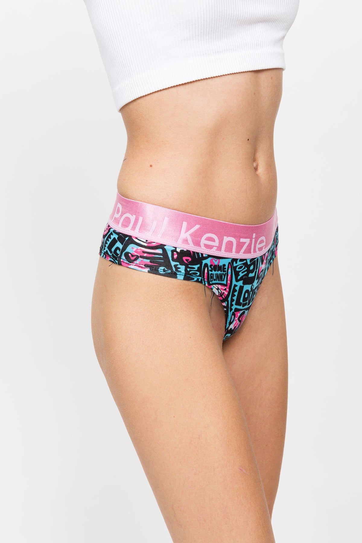 Desenli Kadın Cheeky Külot – Unique Effect – Love Bunny