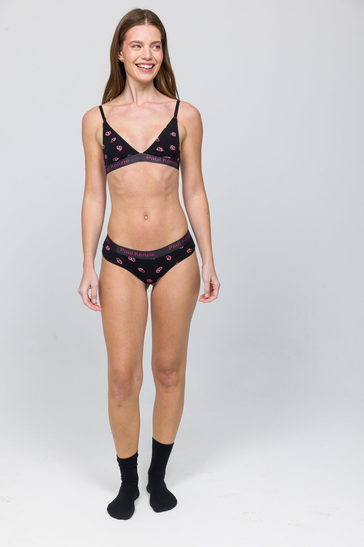 Desenli Kadın Cheeky Külot - Valentine Collection - Lovelock