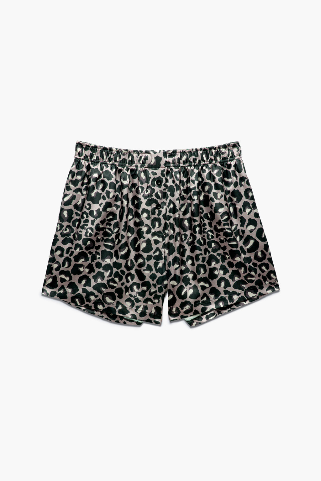 Kadın Saten Şort - Silky Leopard