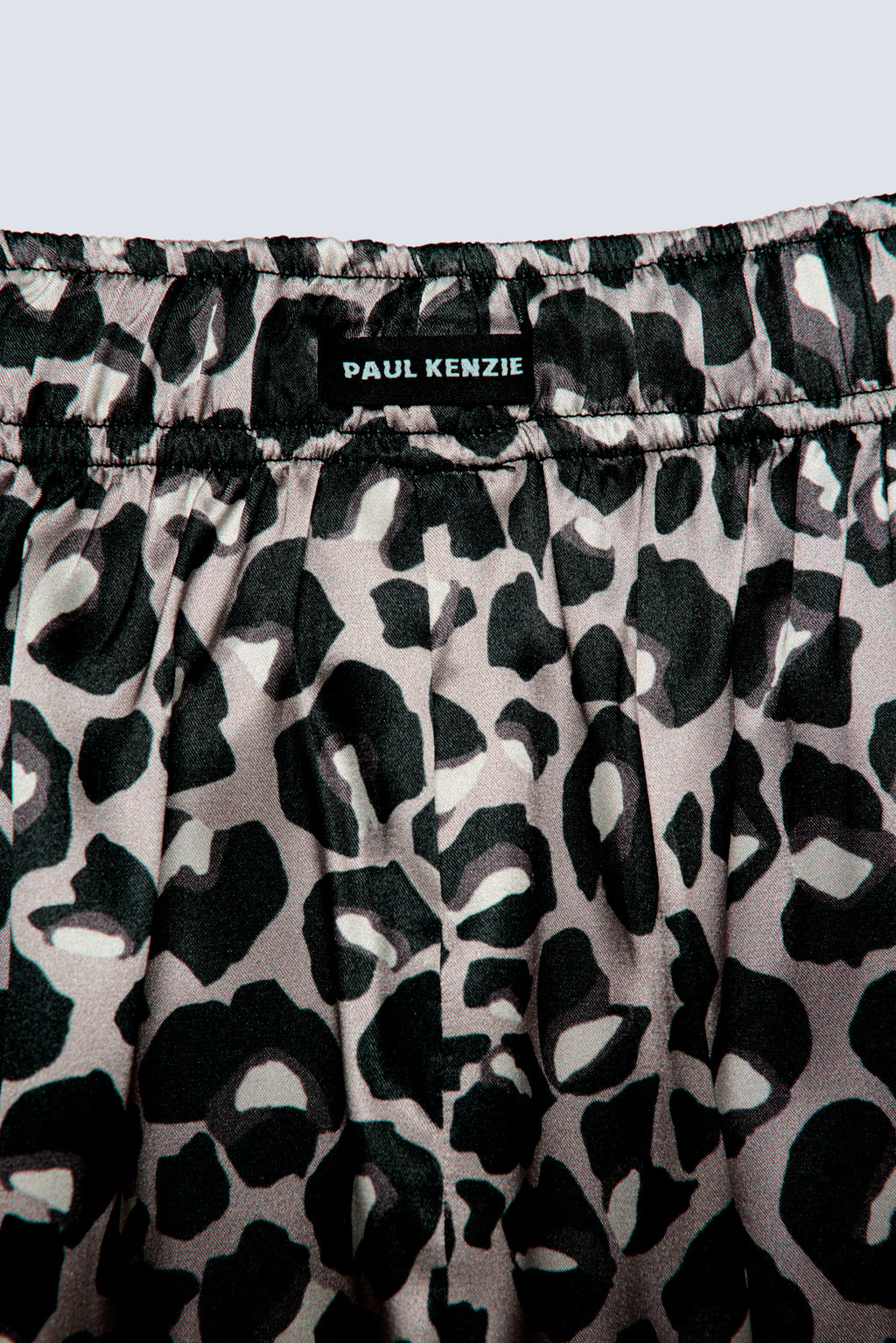 Kadın Saten Şort - Silky Leopard