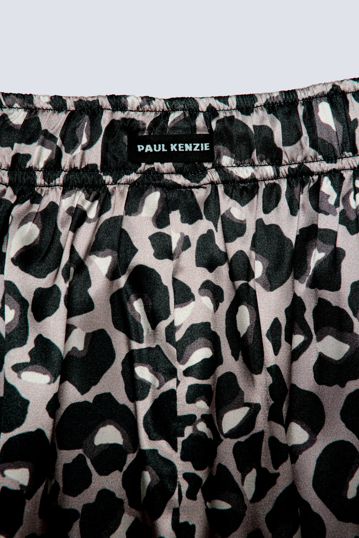 Kadın Saten Şort - Silky Leopard
