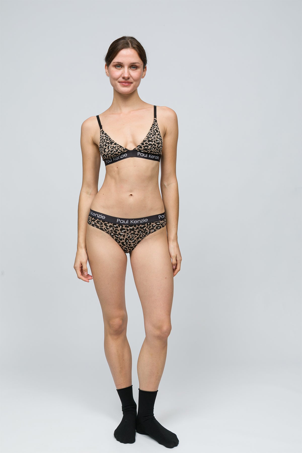 Desenli Kadın Slip Külot - Leopard