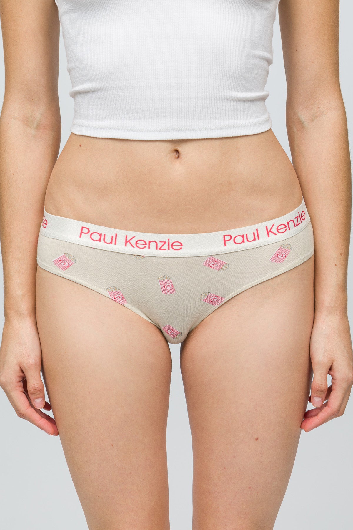 Desenli Kadın Slip Külot - Popcorn