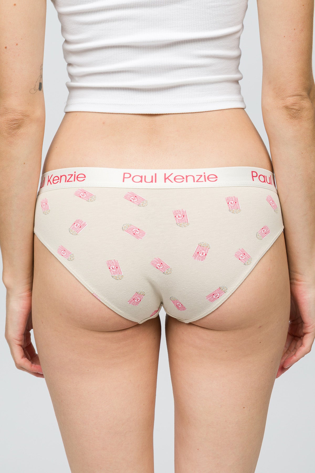 Desenli Kadın Slip Külot - Popcorn