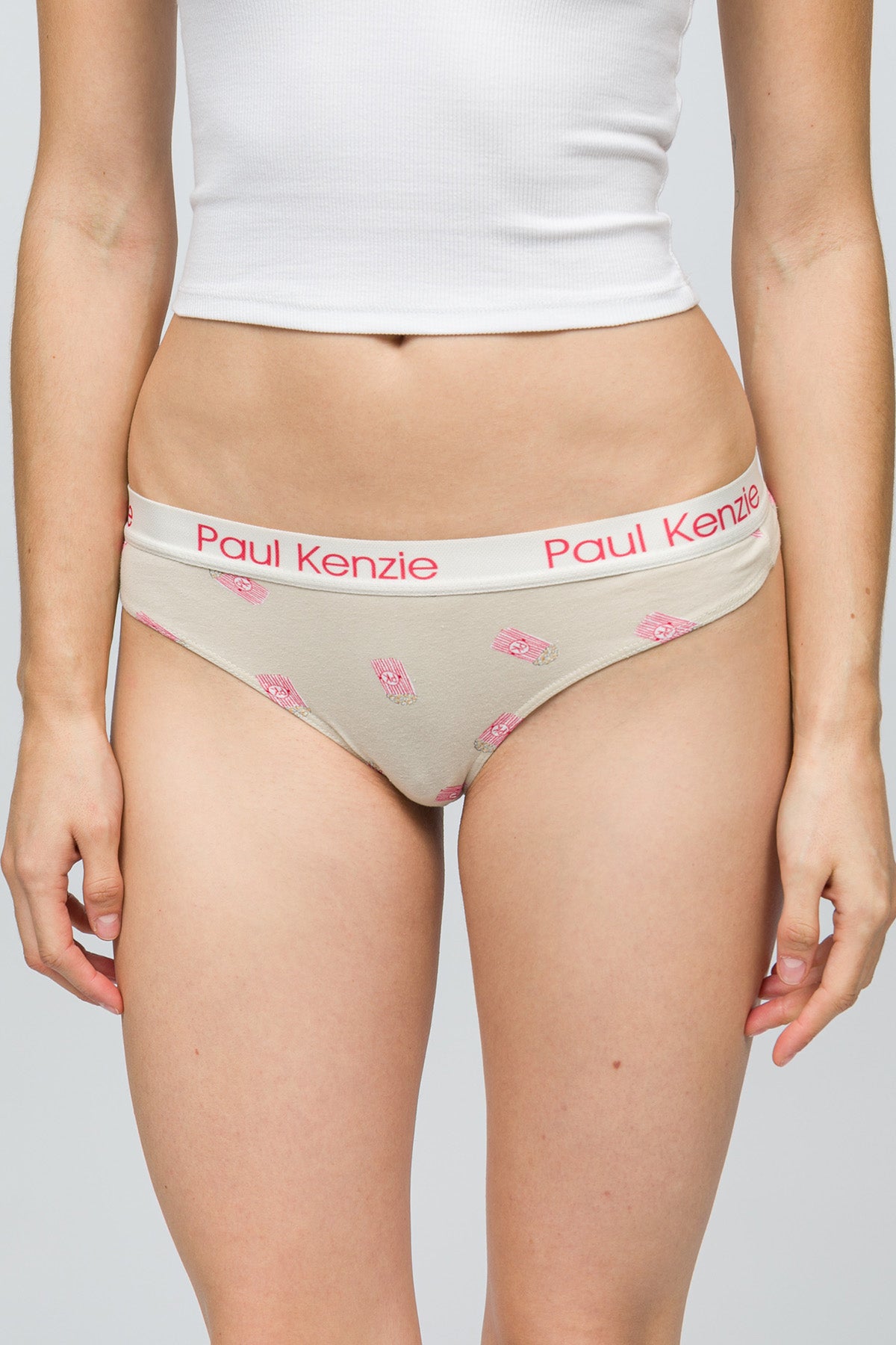 Desenli Kadın String Külot - Popcorn