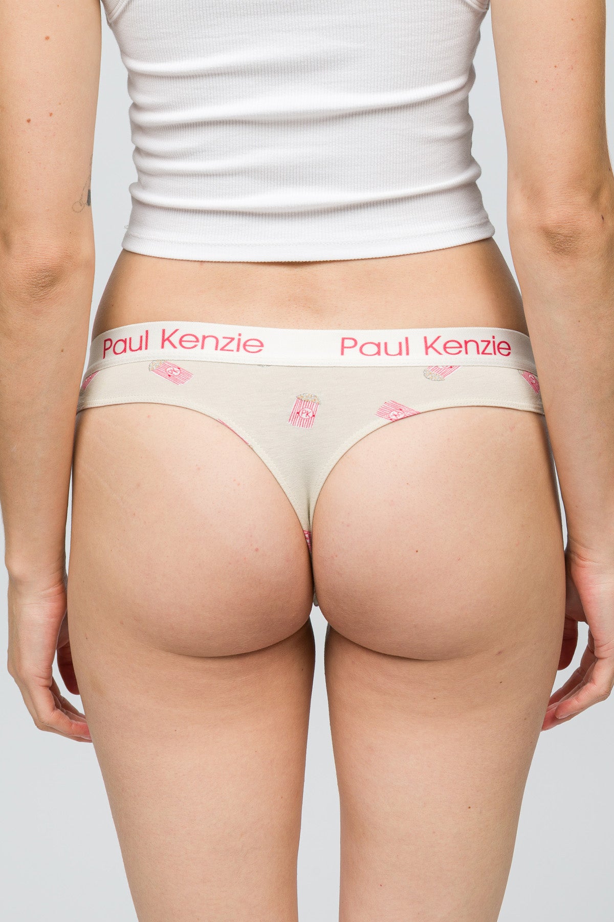 Desenli Kadın String Külot - Popcorn