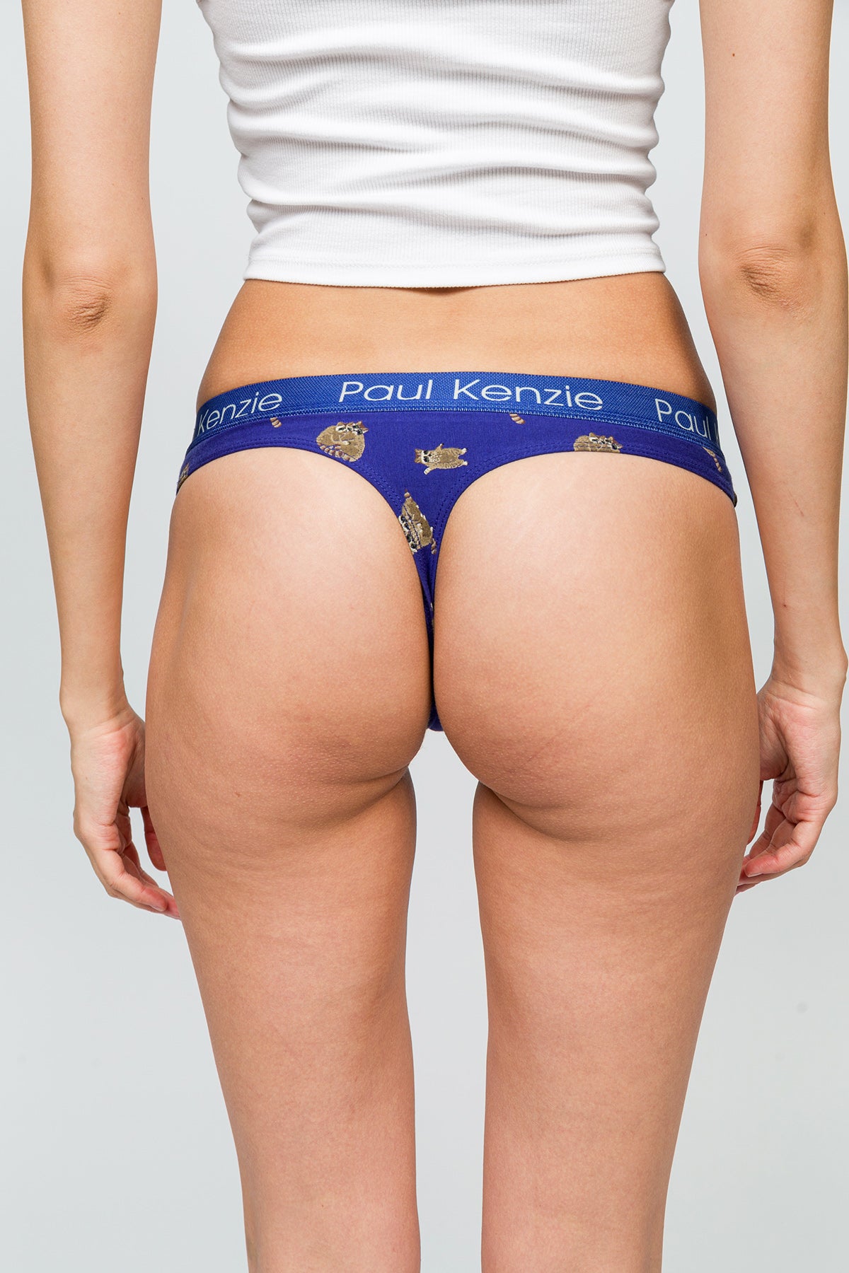 Desenli Kadın String Külot - Rakun