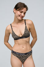 Triangle Spor Bralet - Leopard