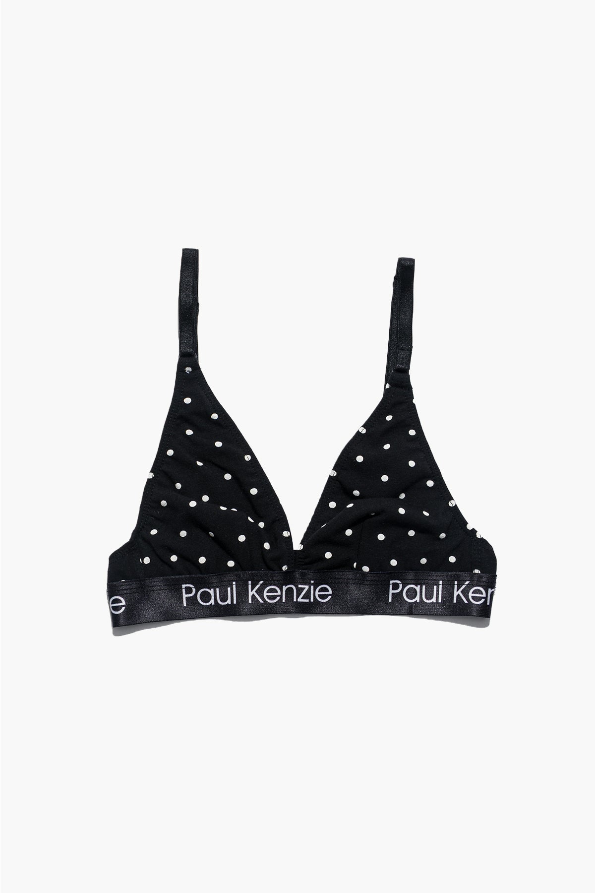 Desenli Triangle Spor Bralet - Polka Dot