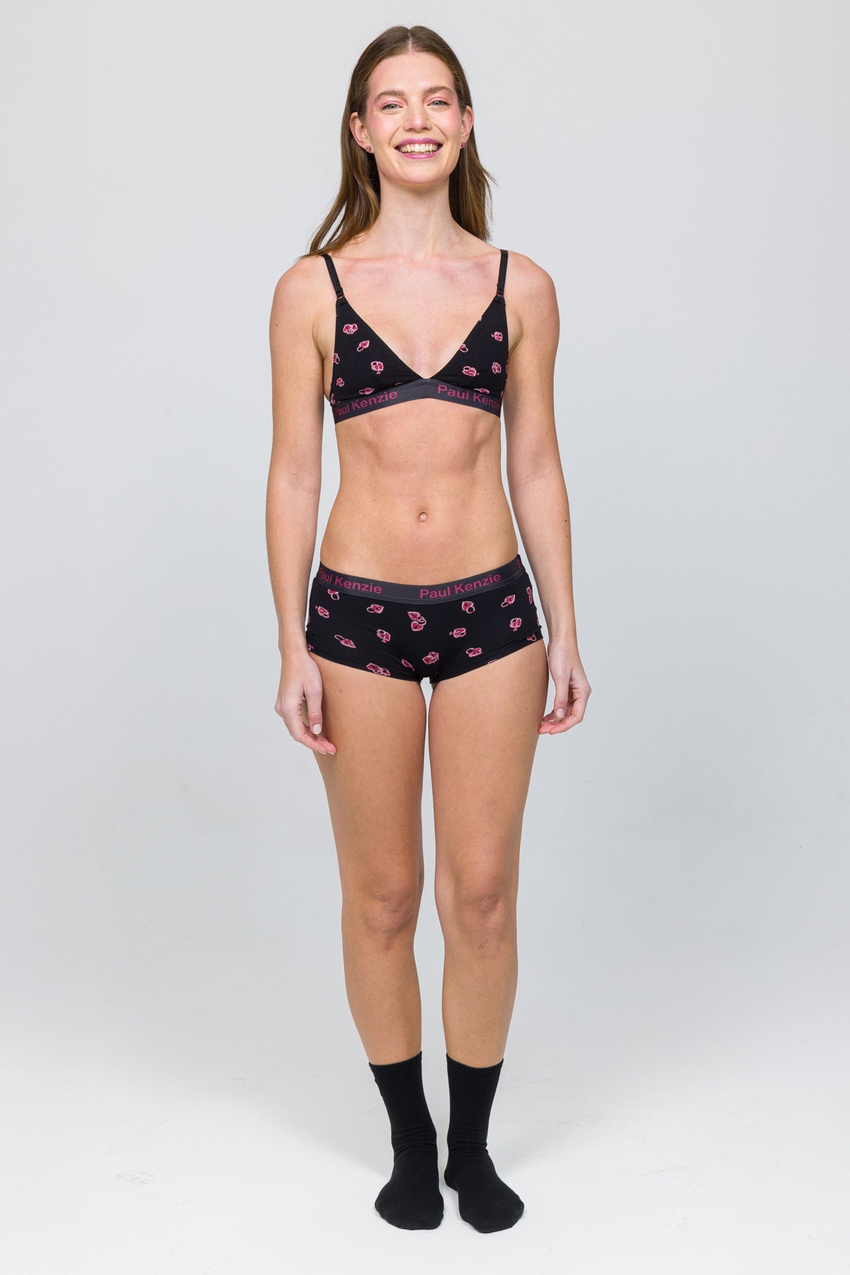 Desenli Triangle Spor Bralet - Valentine Collection - Lovelock