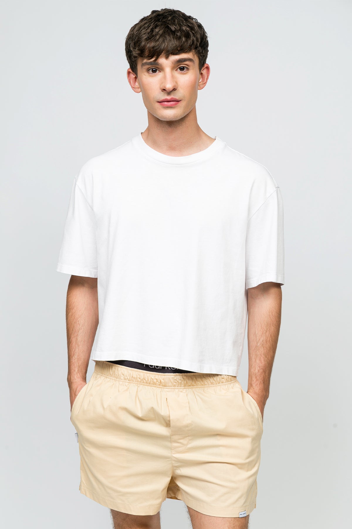 Erkek Ev Şort - Chill Space Collection - Cream