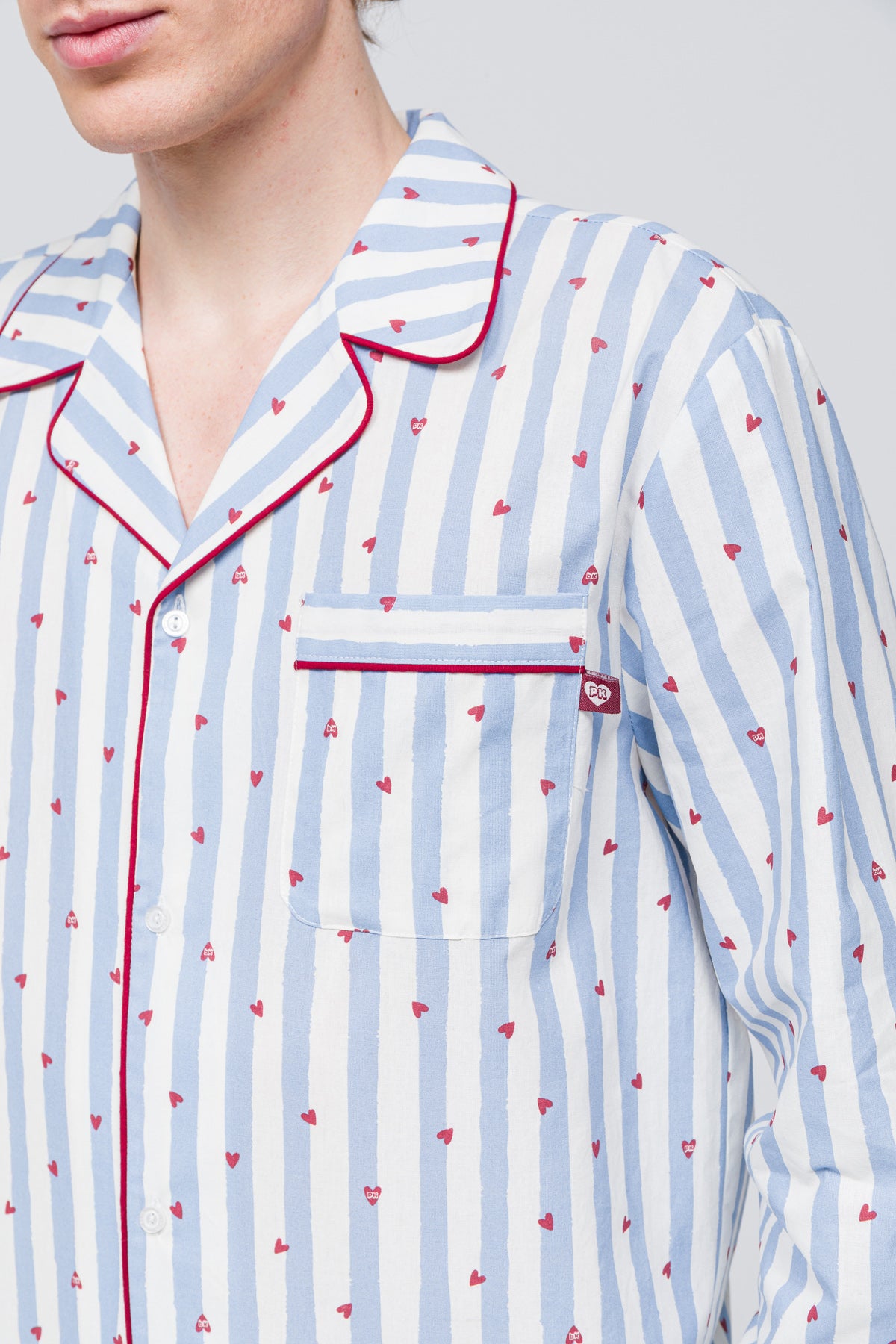 Erkek Pamuklu Pijama Üstü - Love on Line