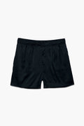 Erkek Saten Şort - Silky Black