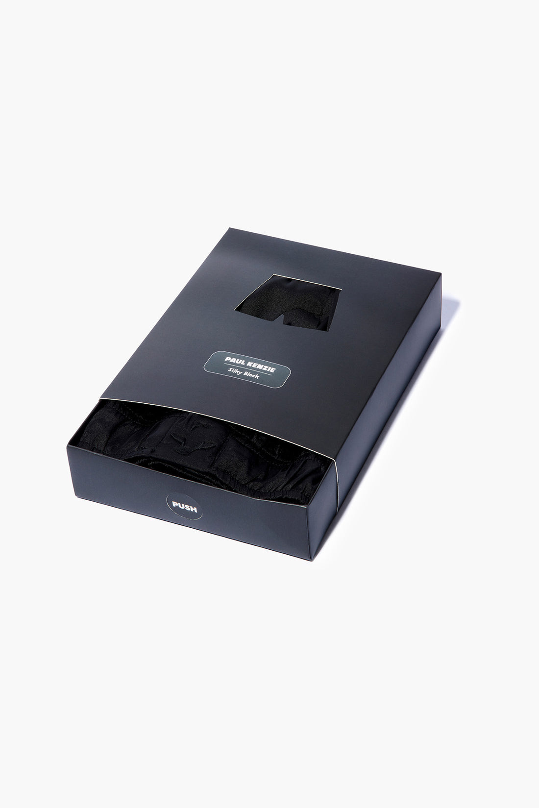 Erkek Saten Şort - Silky Black