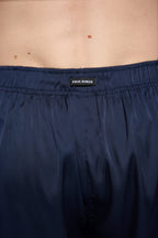 Erkek Saten Şort - Silky Navy