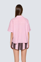 Kadın Pamuklu Pijama Üstü - Pink & Ganache