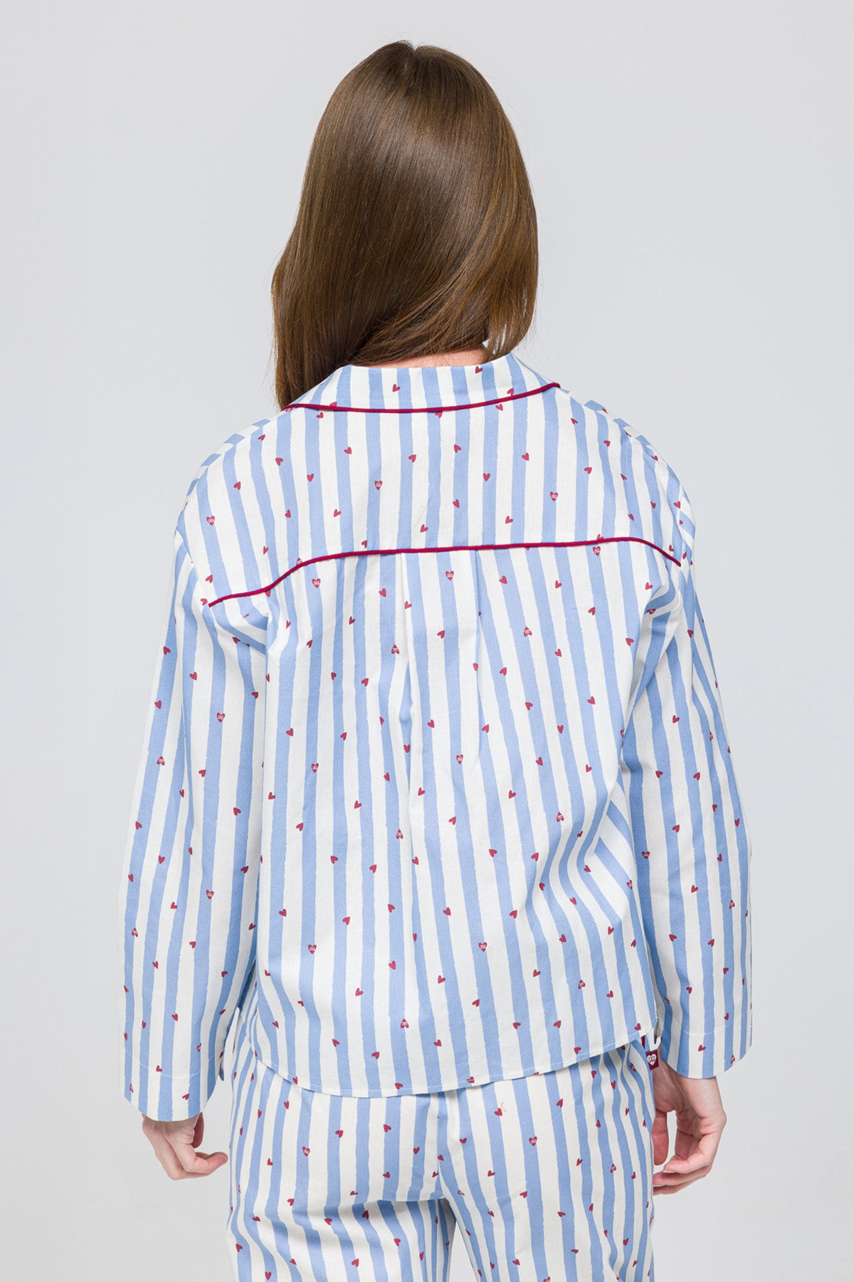 Kadın Pamuklu Pijama Üstü - Love on Line