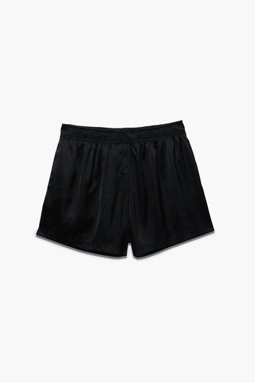 Kadın Saten Şort - Silky Black