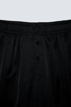 Kadın Saten Şort - Silky Black