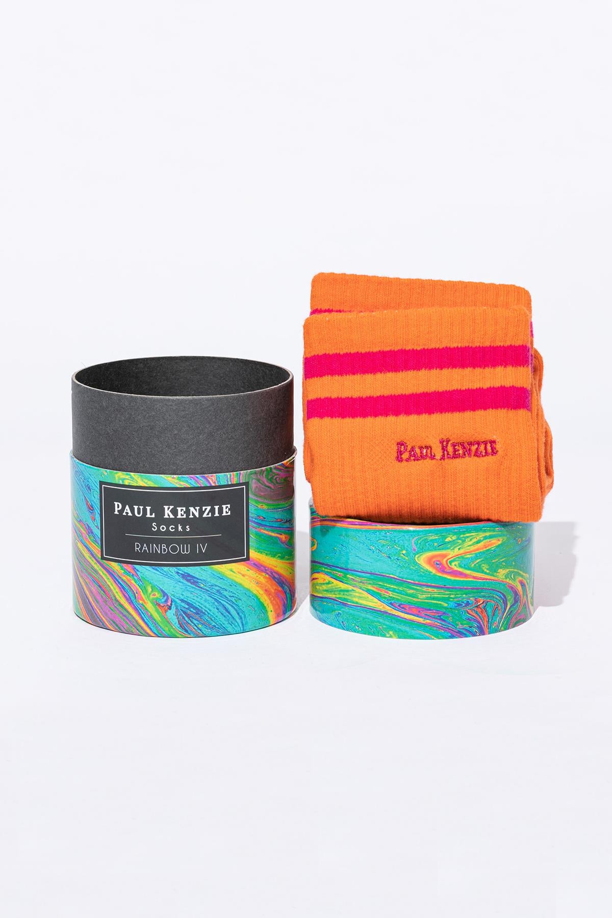 Unisex Nakışlı Uzun Çorap - Rainbow 4