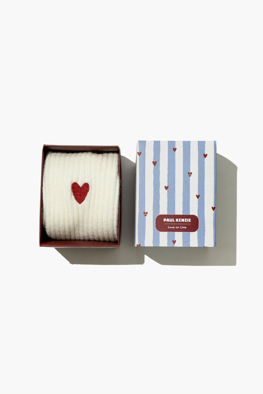 Nakışlı Yün Çorap - Valentine Collection - Love on Line