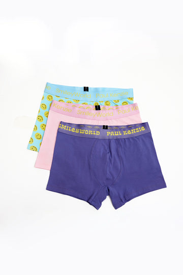 Paul Kenzie | SmileyWorld - 3'lü Erkek Boxer