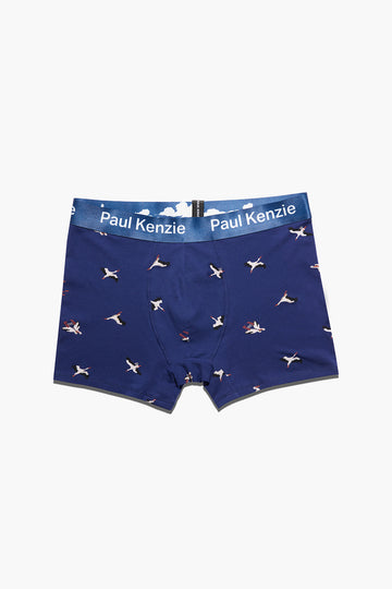 Paul Kenzie x Doğa Derneği - Desenli Erkek Boxer - Leylek