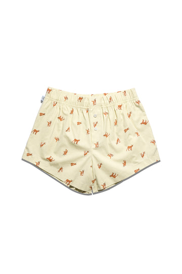 Paul Kenzie x Doğa Derneği - Desenli Kadın Ev Şort - Karakulak