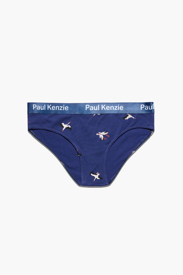 Paul Kenzie x Doğa Derneği - Desenli Kadın Slip Külot - Leylek