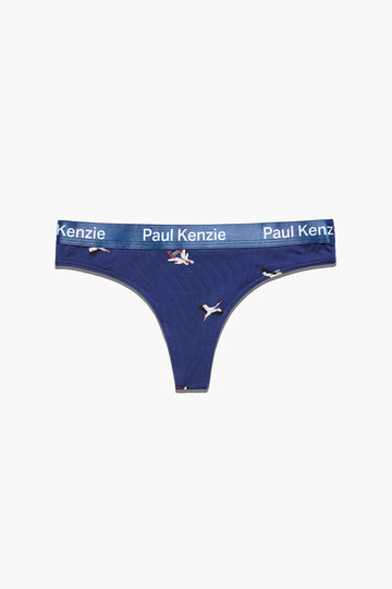 Paul Kenzie x Doğa Derneği - Desenli Kadın String Külot - Leylek