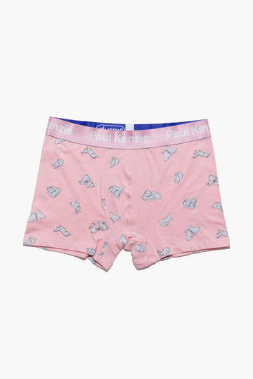 Paul Kenzie x Durex - Desenli Erkek Boxer - White Rabbit