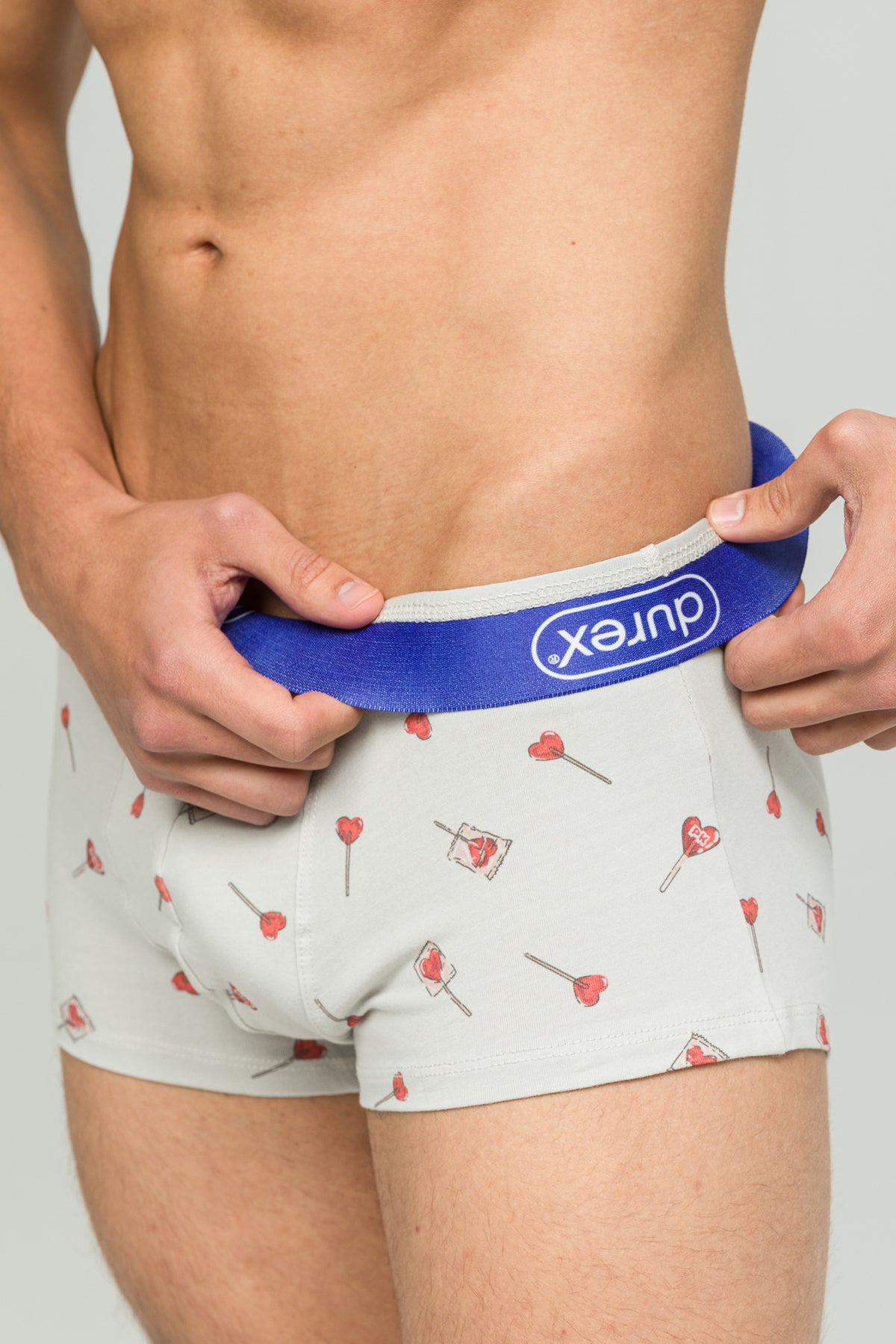 Paul Kenzie x Durex - Desenli Erkek Trunk Boxer - Lovepop