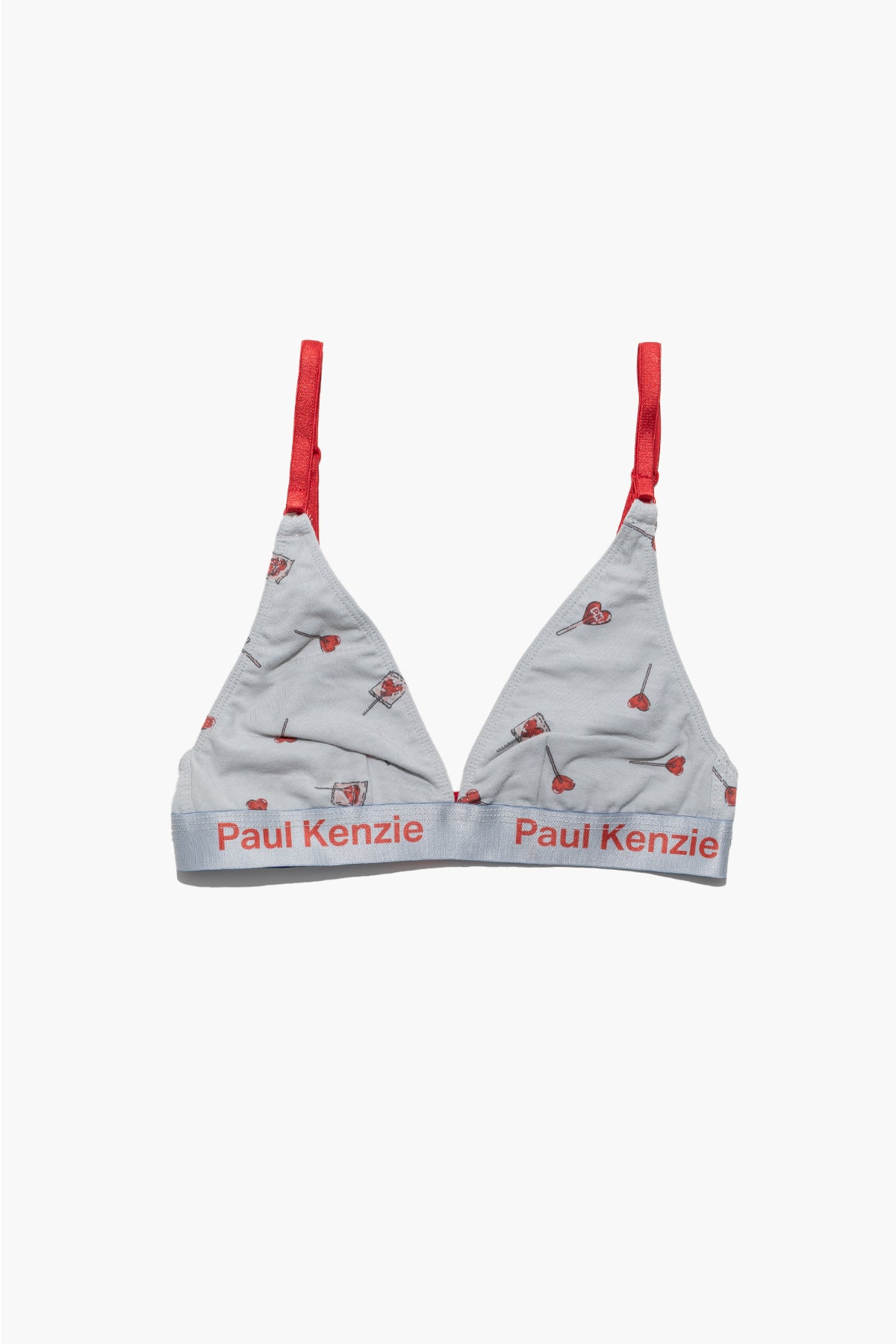 Paul Kenzie x Durex - Desenli Triangle Spor Bralet - Lovepop