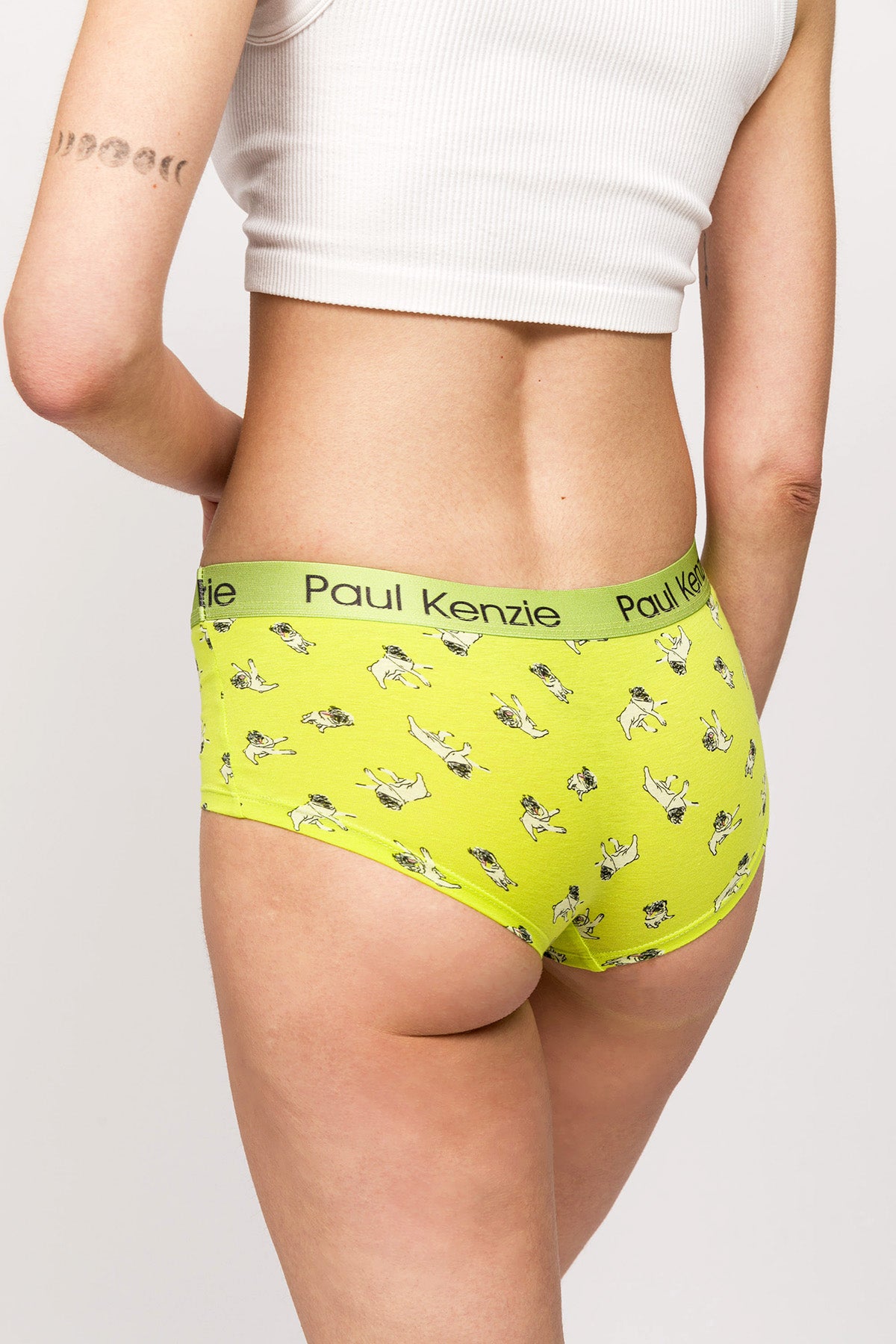 Paul Kenzie x Kurtaran Ev - Desenli Kadın Boyshort Külot - Dani