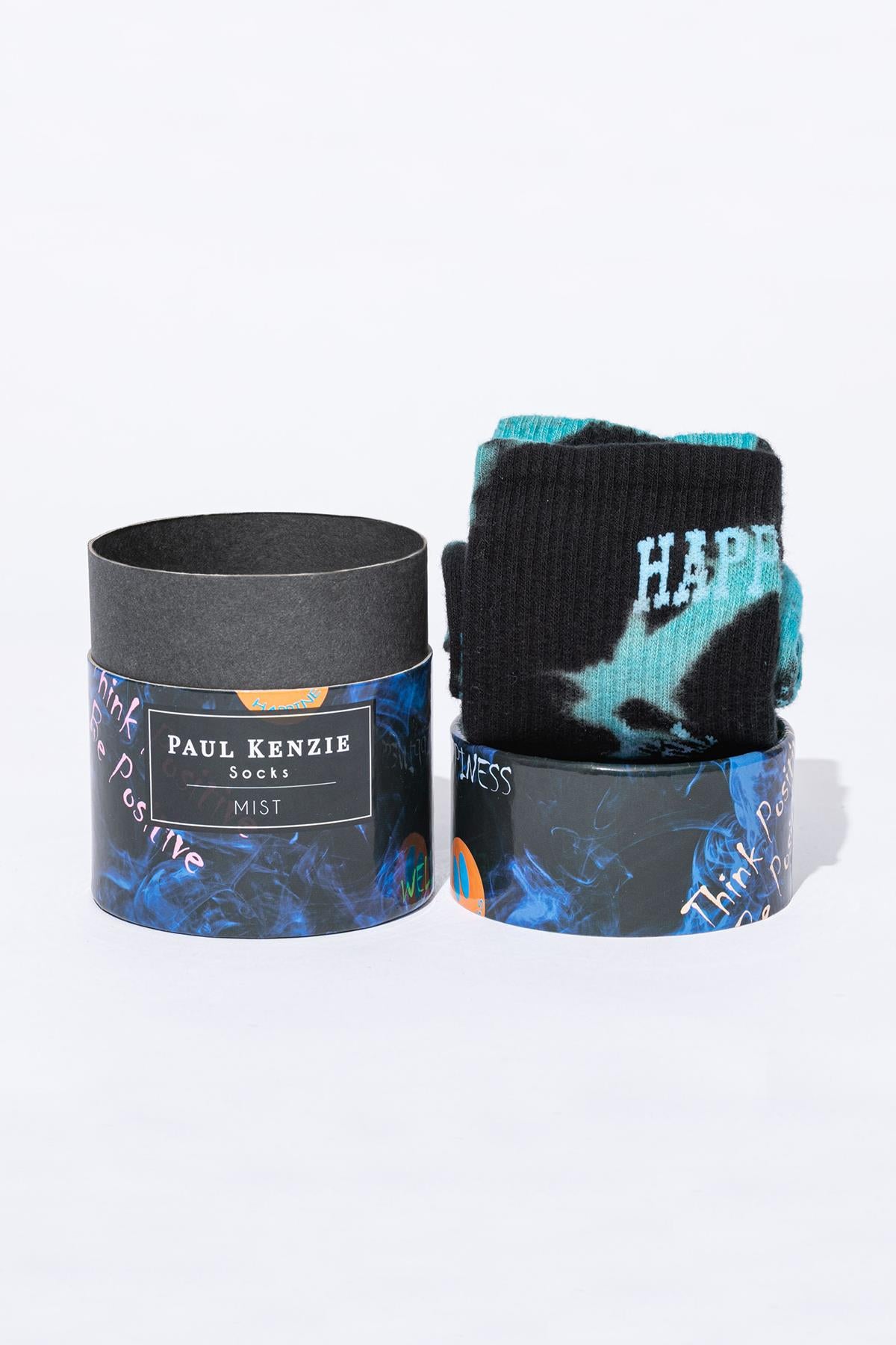 Smile-Dye Unisex Batik Desenli Dikişsiz Tenis Çorap - Mist