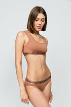 Spor Bralet - Mocha Mousse