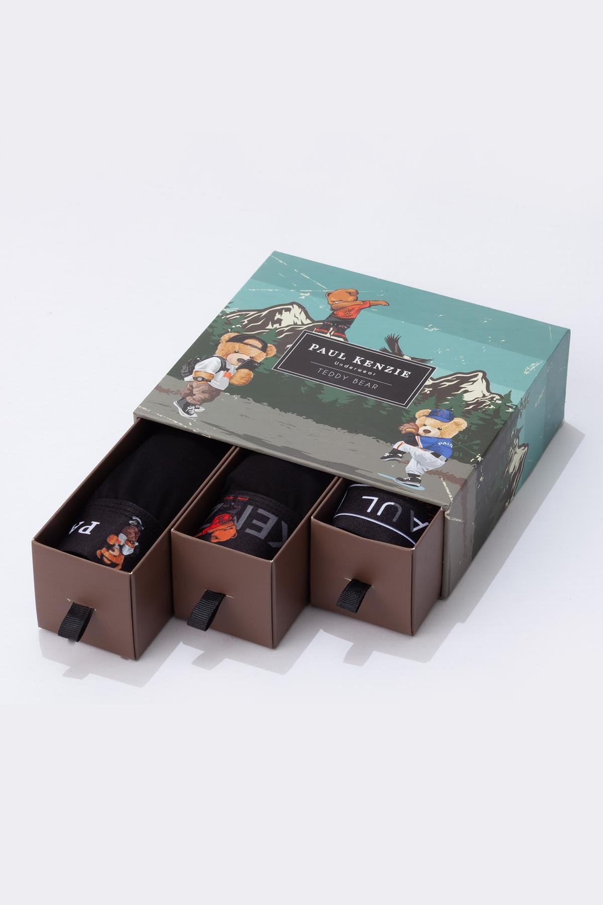 Comfort Flex 3'lü Erkek Boxer -TeddyBear