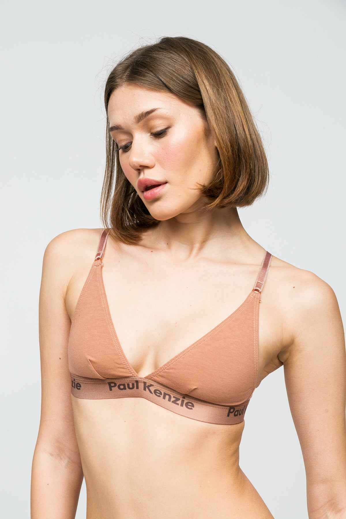 Triangle Spor Bralet - Mocha Mousse